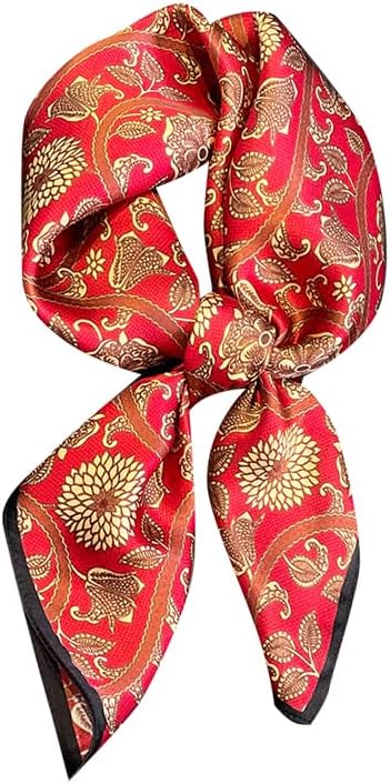 100% Pure Mulberry Silk Scarfs 26"x26" Square Scarf Women Neckerchief Headscarf hair scarf bandana Gift Packed
