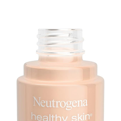 Neutrogena Healthy Skin Liquid Makeup Foundation, Broad Spectrum SPF 20 Sunscreen, Lightweight & Flawless Coverage Foundation with Antioxidant Vitamin E & Feverfew, Medium Beige, 1 fl. oz (Pack of 2)