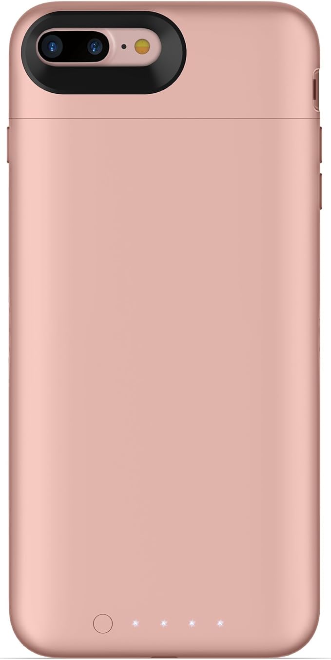 mophie juice pack wireless - Charge Force Wireless Power - Wireless Charging Protective Battery Pack Case for Apple iPhone 8 Plus and 7 Plus - Rose Gold