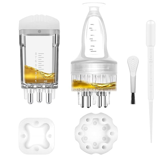 Minoxidil Applicator for Minoxidil, Precision Dosing with Leak Proof Design, Scalp Massager with Metal Micro Tips for Enhanced Absorption, Easy to Use and Refillable Hair Treatment Tool
