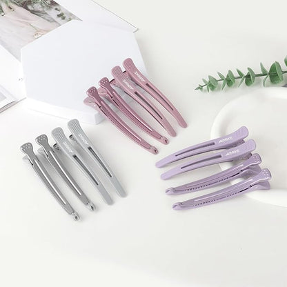 AIMIKE Hair Clips for Styling - Silicone No-Crease Duck Billed Hair Roller Clips for Sectioning, Cutting, and Salon Use