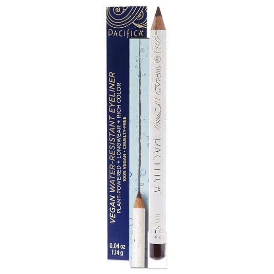Pacifica Waterproof Eyeliner Pencil – Fringe Brown Liner Longwear, Smudge-Proof, Eye Liner Eye Makeup Vegan & Cruelty-Free Ophthalmologist Tested