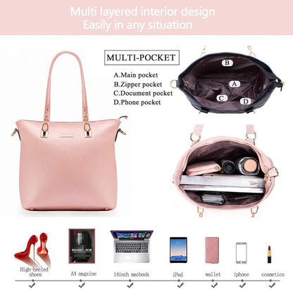 2E-youth Designer Purses and Handbags for Women Satchel Shoulder Bag Tote Top Handle Bag