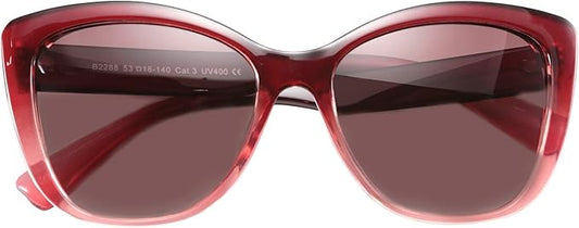 FEISEDY Polarized Vintage Sunglasses American Womens Square Jackie O Cat Eye Sunglasses B2451