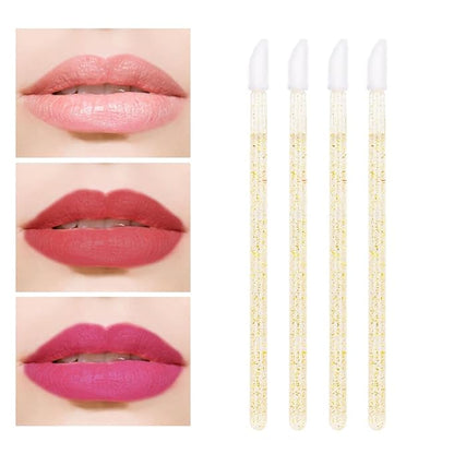 300 PCS Eyelash Extension Supplies Kit Disposable Micro Swab Brush Eyebrow Spoolies Lip Stick Brush Mascara Wand Applicator Makeup Brush Tool (White Black Gold Sets)