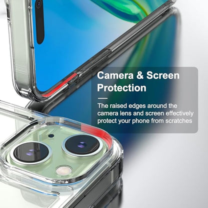 for iPhone 15 Clear Bumper Frame No-Back Case, Slim Fit Ultra-Light Anti-Yellowing Transparent Protection Phone Cover Case 6.1" 2023