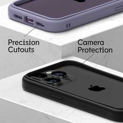 RhinoShield Bumper Case Compatible with [iPhone 14 Pro] | CrashGuard NX - Shock Absorbent Slim Design Protective Cover 3.5M / 11ft Drop Protection - Platinum Gray