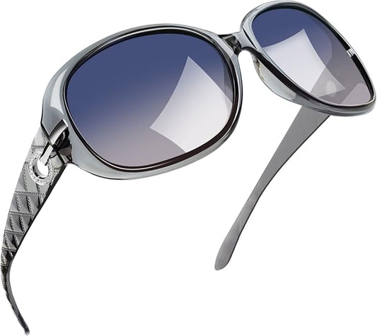 Joopin Big Womens Sunglasses Polarized Trendy Sun Glasses Large Rectangle UV Protection Rhinestone Sunnies