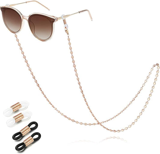 SAM & LORI Stylish Eyeglass Chain for Women-Silver/Gold/Rosegold/Black