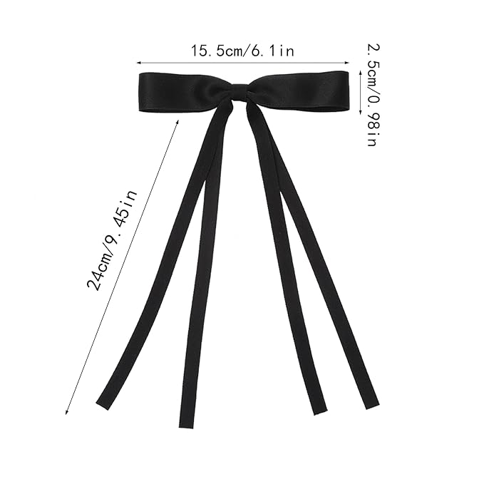 16 PCS Hair Bows for Women,Hair Ribbon Hair Bows With Long Tail,Hair Bow Clips Hair Barrettes for Women Accessories