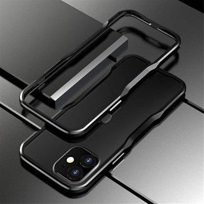 HENGHUI Aluminum Bumpers Compatible with iPhone 12 Mini 5.4-INCH Bumper Case Metal Frame Bumper Cover Shock Absorbent Slim Cool Design (iPhone12Mini, Black)