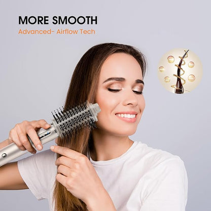 1400W Hair Dryer Brush - Round Hot-air Styler with High Speed for Blow Out and Hair Styling