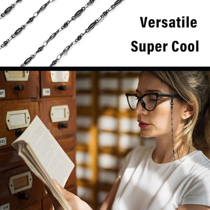 SAM & LORI Stylish Eyeglass Chain for Women-Silver/Gold/Rosegold/Black