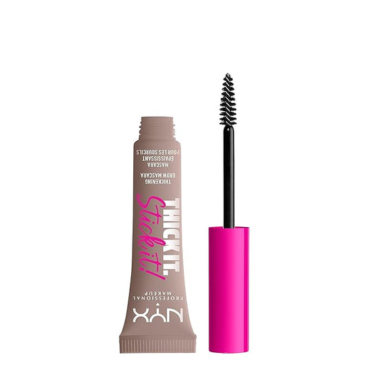 NYX PROFESSIONAL MAKEUP Thick It Stick It Thickening Brow Mascara, Eyebrow Gel - Cool Blonde