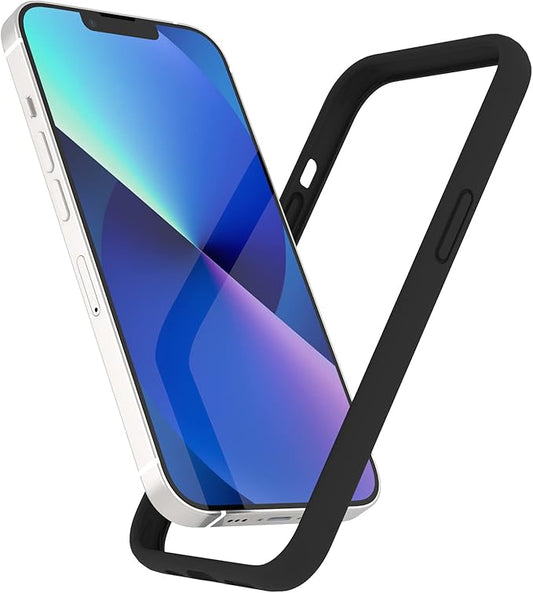 K TOMOTO iPhone 13 Mini Bumper Case (5.4 Inch), Liquid Silicone Bumper with Shock Absorption, Raised Edge Protection, Drop Protection, Silky and Soft Touch Frame, Black