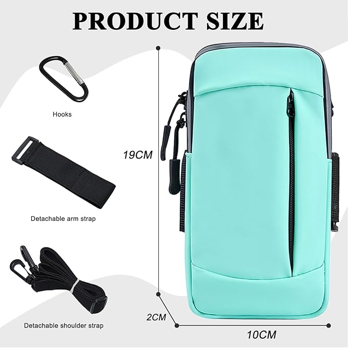 Phone Holder for Running Armband,Cell Phone Purse Crossbody for Women Men Kids,iPhone 11 12 13 14 15 Pro Max Xs Xr X 8 7 6 Plus SE Mini Galaxy Ultra S24 S23 Note Pouch Exercise Arm Bands Bag