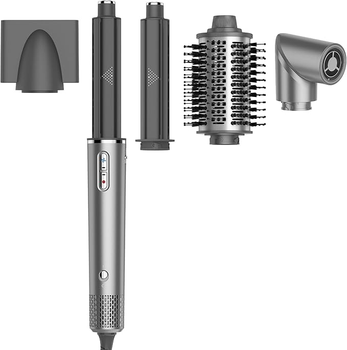 5-in-1 High-Speed Multi-Hair Styler - 1400W Hot Air Brushes with 110,000 RPM Motor, Auto-Wrap Curlers, Straightening Brush & Blow Dryer for Fast Drying, Curling & Smoothing All Hair Types