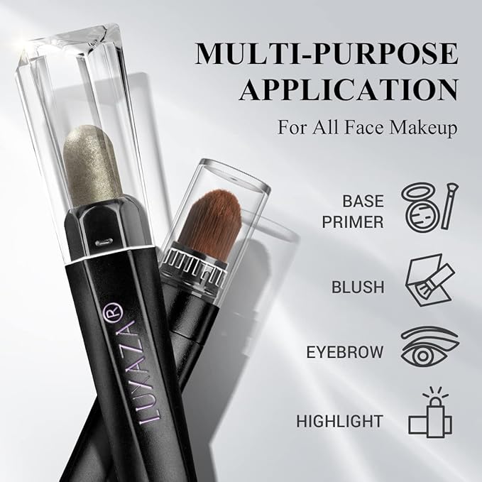 3PCS Cream Eyeshadow Sticks, Matte & Neutral Eye Shadow Makeup Pencil, Eye Brightener Highlighter, Waterproof & Long Lasting Shadow Stick & Eyeliner Set