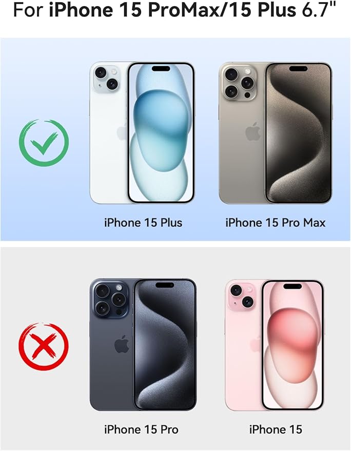 NEWDERY 10000mAh Battery Case for iPhone 15 Pro Max/Plus, USB C Qi Wireless Charging,Portable Protective Charger Case Battery Pack