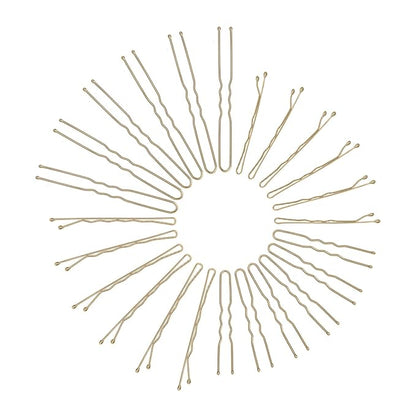 250 Pcs Hair Pins Bobby Pins Blonde Hair with Storage Box, Wavy Bobby Pins 2inch 2.4inch, U Shaped Hair Pins 2inch 2.8inch, Suitable for All Hair Types, Hair Clips Hair Pin for Women and Girls