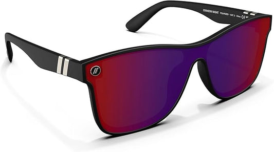 Blenders Eyewear Millenia X2 – Polarized Sunglasses – Flat, Mirrored Lens – 100% UV Protection – For Men & Women