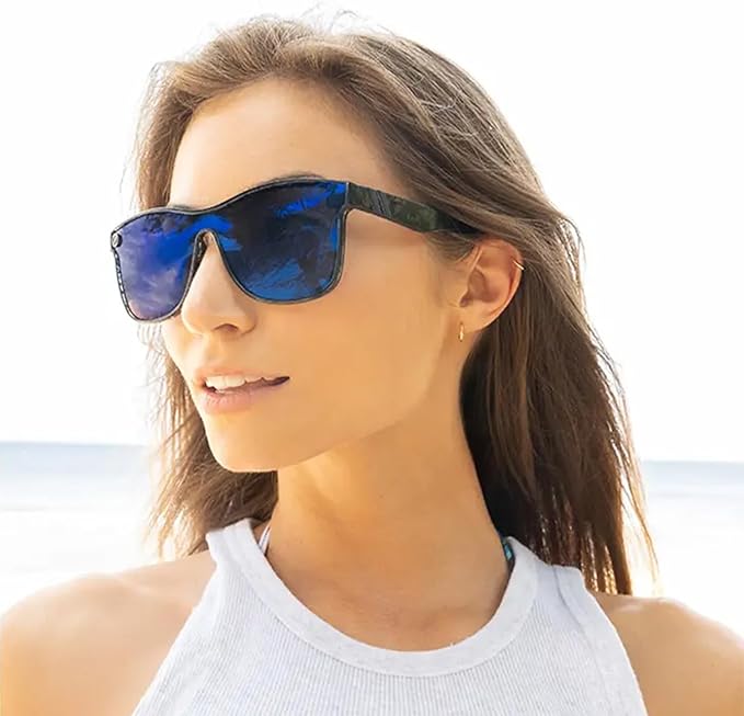 Blenders Eyewear Millenia X2 – Polarized Sunglasses – Flat, Mirrored Lens – 100% UV Protection – For Men & Women