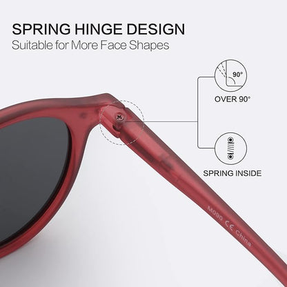 ZENOTTIC Polarized Round Sunglasses, Stylish Sunglasses for Men and Women Retro Classic, Multi-Style Selection