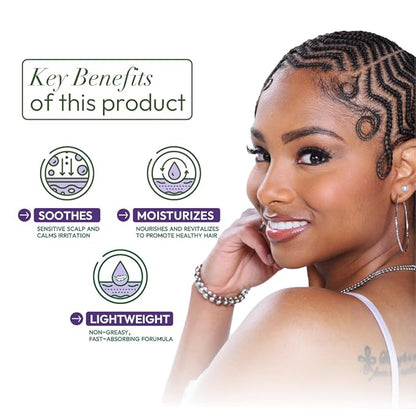 ORS Olive Oil Braidzone Soothing Scalp Oil with Lavender, Acai & Biotin for Nourishment 4.3 oz (Pack of 4)