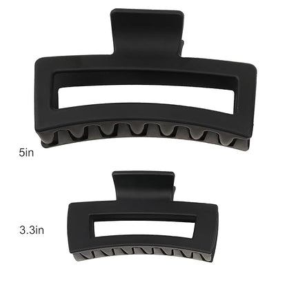 Oversized Claw Clips for Thick, Curly and Long Hair - 5" Non-Slip Jaw Clips with Strong Hold for Women and Girls