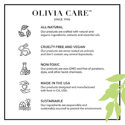 Olivia Care Tea-Tree & Aloe Scalp Serum - Natural & Vegan Ingredients - Moisturize & Anti-Itch Treatment - Stimulate Hair Growth & Repair Damage - 4 FL OZ