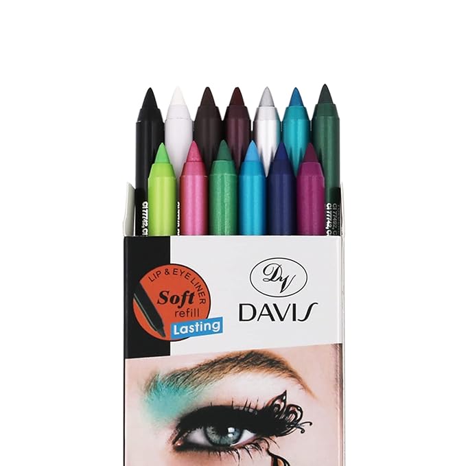 13 Colors Eyeliner Pencil Colorful Eye Shadow Pencil Eyebrow Pen Glitter Matte for Women Eye&Lip Liner Professional Eye Makeup