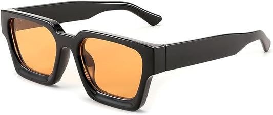 FEISEDY Retro 90s Square Sunglasses for Women Men Trendy Chunky Rectangle Sunglasses UV400 Protection B2385