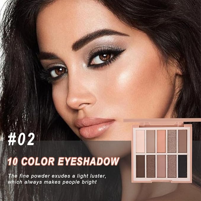 Neutral Nude Eye Shadow Palette,Matte Brown Black Naked Cream Eyeshadow Palette,make up pallets for women Highly Pigmented Natural Eyeshadow for Eyes Long Lasting Naturing-Looking,Blendable,Vegan