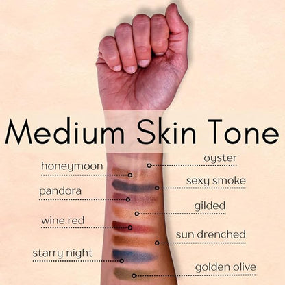 Oyster Off White Nude Naked Cream Color Matte Pressed Powder Single Vegan Eyeshadow; Talc, Paraben & Cruelty Free