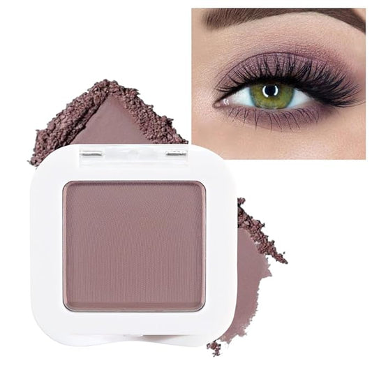 evpct Mauve Taupe Matte Single Eye Shadow Palette Makeup for Older Women, Plum Lavender Purple Natural Cream Eyeshadow Palette for Older Women, High Pigment Mini Monochrome Eyeshadow Sombra Para Ojos