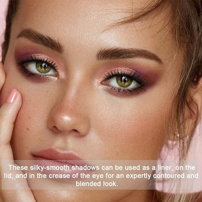 10Colors Gold Brown Gray Colorful Eyeshadow Palette Makeup,Natural Neutral Highly Pigmented Eye Shadow,Naturing-Looking Long Lasting Waterproof Blendable Hypoallergenic Suitable for Beginners