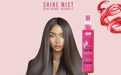 On Organic Natural Premium Oil Free Weave & Wig Shine Mist, Pomegranate 4.5 oz