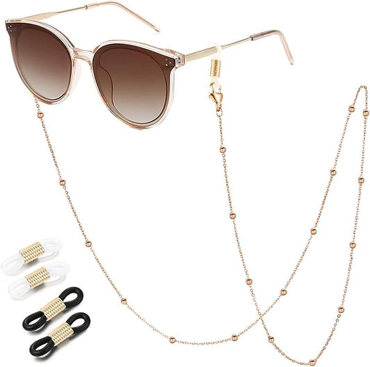 SAM & LORI Stylish Eyeglass Chain for Women-Silver/Gold/Rosegold/Black