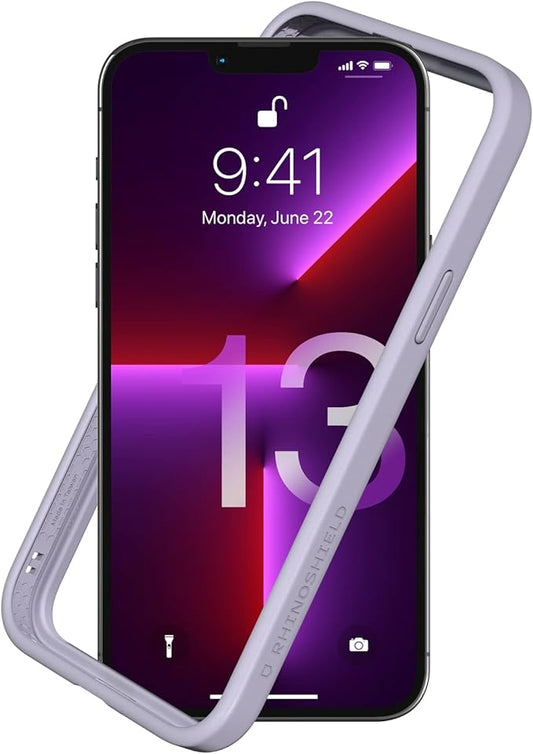RhinoShield Bumper Case Compatible with [iPhone 13 Pro Max] | CrashGuard NX - Shock Absorbent Slim Design Protective Cover 3.5M / 11ft Drop Protection - Lavender