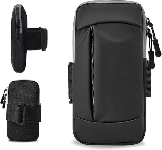 Phone Holder for Running Armband Cell Phone Holder iPhone 15 14 13 12 11 Pro Max Xs Xr X 8 7 Plus SE Mini Galaxy Ultra S24 Note Carrier Pouch, Exercise Workout Gym Sports Arm Band Bag Sleeve