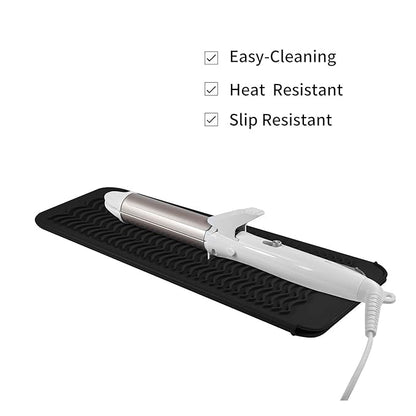 Heat Resistant Travel Mat Pouch for Hair Straighteners,Crimping Irons,Curling Wands,Flat Irons and Styling Tools