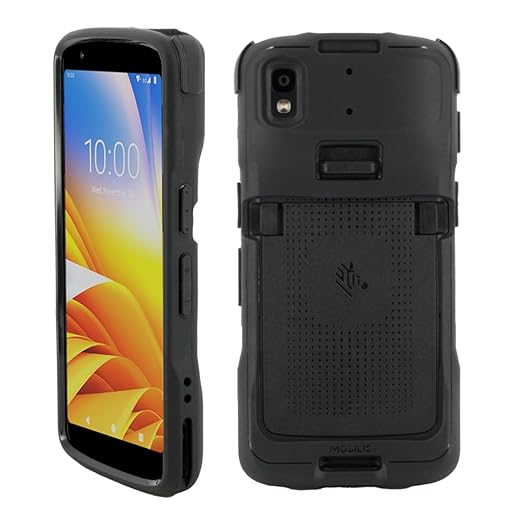 Mobilis Rugged Case for Zebra TC22 TC27 Mobile Computer, Reinforced Protective Case, Military Grade Shockproof, Compatible with Charging Accessories, Recycled Materials, Black