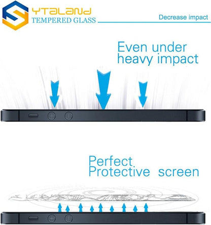 Ytaland for Xiaomi Redmi 10 Case,with 2 x Tempered Glass Screen Protector. (3 in 1) Shockproof Bumper Defender Protective Phone Cover with Ring Kickstand (Black)