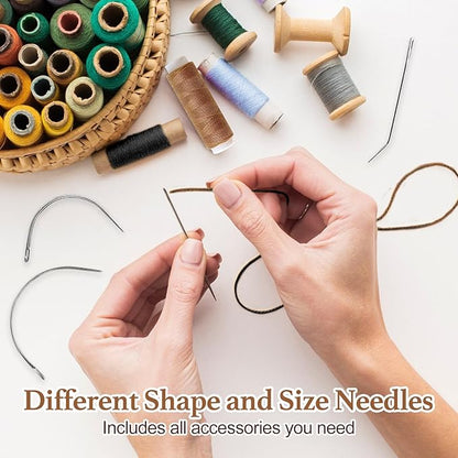 25Pcs 32mm Hairpieces Snap Clips U Shape Wig Clips for Hair Extensions Making Wig Accessories Set Tools (Light Brown)