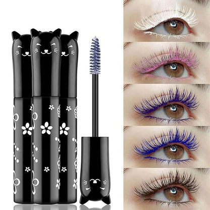 6 Colors Lashes Mascara Eyes Waterproof Fast Dry Eyelashes Curling Lengthening Makeup Eye Lengthening, Lifting, Curling Kit Gift Set