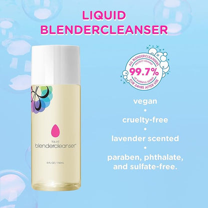 BEAUTYBLENDER Liquid BLENDERCLEANSER for Cleaning Makeup Sponges, Brushes & Applicators, 3 oz. Vegan, Cruelty Free and Made in the USA