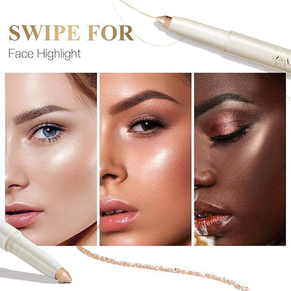 Multi-Purpose Makeup Stick, Cream Shimmer, Eyeshadow Highlighter Makeup Eye Brightener Pencil Sticks Cosmetics #S1