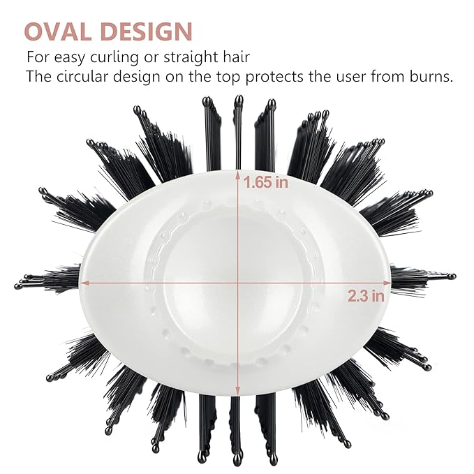 One Step Dryer & Volumizing Hot Air Brush, Blow Dryer, Ceramic Straightener, Curler & Hot Comb 4 in 1 Salon Ionic Hair Styling Tools, White