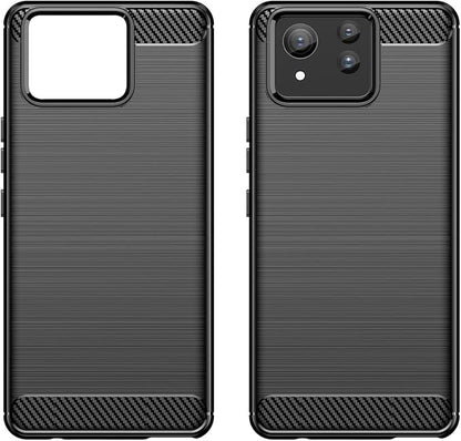 for ASUS Zenfone 11 Ultra Phone case, Shockproof, Scratch Resistant Carbon Fiber Jacket, Soft TPU,for Zenfone 11 Ultra case (Black)