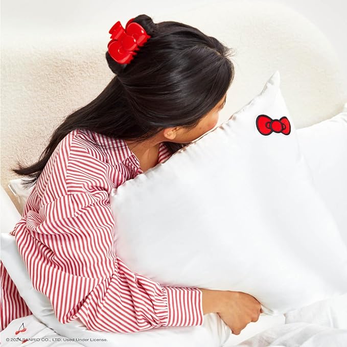 Hello Kitty x Kitsch Hair Clips for Women - Durable, Strong Hold All Day, Cute Claw Clips, Hello Kitty Stuff for Girls - Red Bow Shape, 1pc